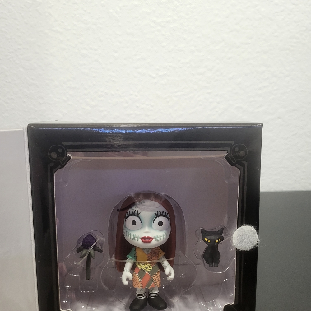 Sally Figurine with Black Cat and Flower